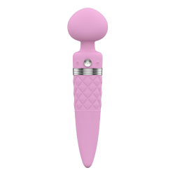 Вібромасажер 2в1 Pillow Talk Sultry Pink з ротацією та підігрівом Вібромасажер 2в1 Pillow Talk Sultry Pink з ротацією та підігрівом
