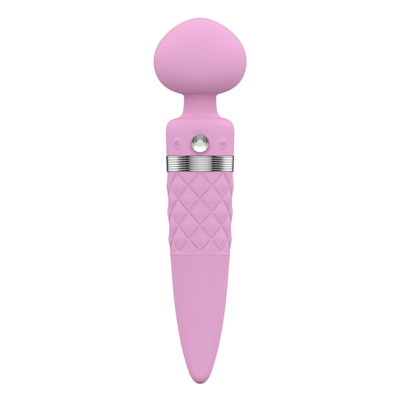 Вібромасажер 2в1 Pillow Talk Sultry Pink з ротацією та підігрівом