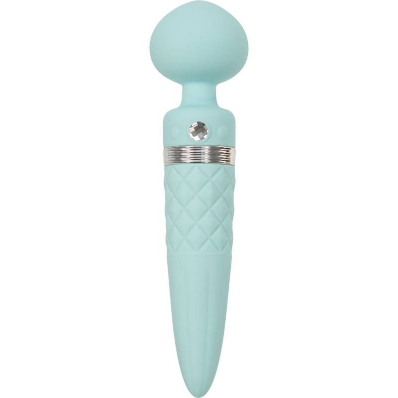 Вібромасажер 2в1 Pillow Talk Sultry Teal з підігрівом та ротацією