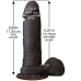 Фалоімітатор Doc Johnson The Realistic Cock 6 inch Black, ULTRASKYN