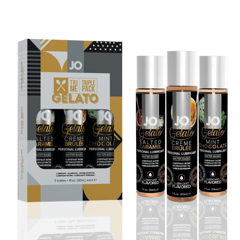 Набір лубрикантів JO Tri-Me Triple Pack Gelato, 3×30 мл