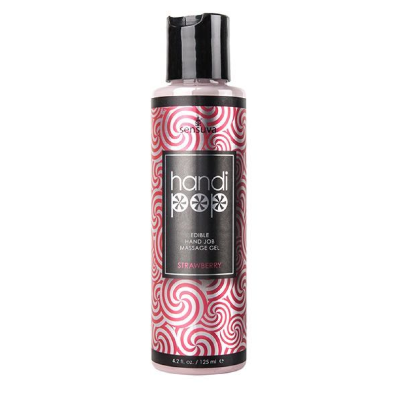 Гель для мануальних і оральних ласк Sensuva Handipop Strawberry (125 мл)