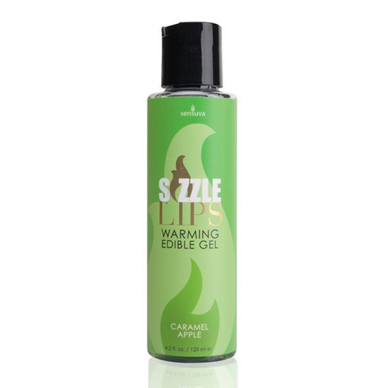Масажний гель Sensuva Sizzle Lips Caramel Apple з розігрівальним ефектом, 125 мл
