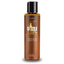 Розігрівальний масажний гель Sensuva Sizzle Lips Salted Caramel, 125 мл