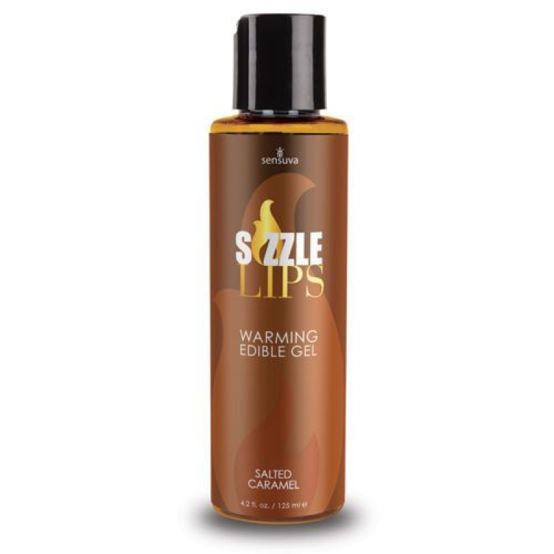 Розігрівальний масажний гель Sensuva Sizzle Lips Salted Caramel, 125 мл