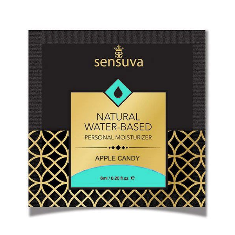 Пробник лубриканту Sensuva Natural Water-Based Apple Candy, 6 мл