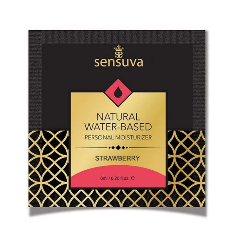 Пробник лубриканту Sensuva Natural Water-Based Strawberry, 6 мл