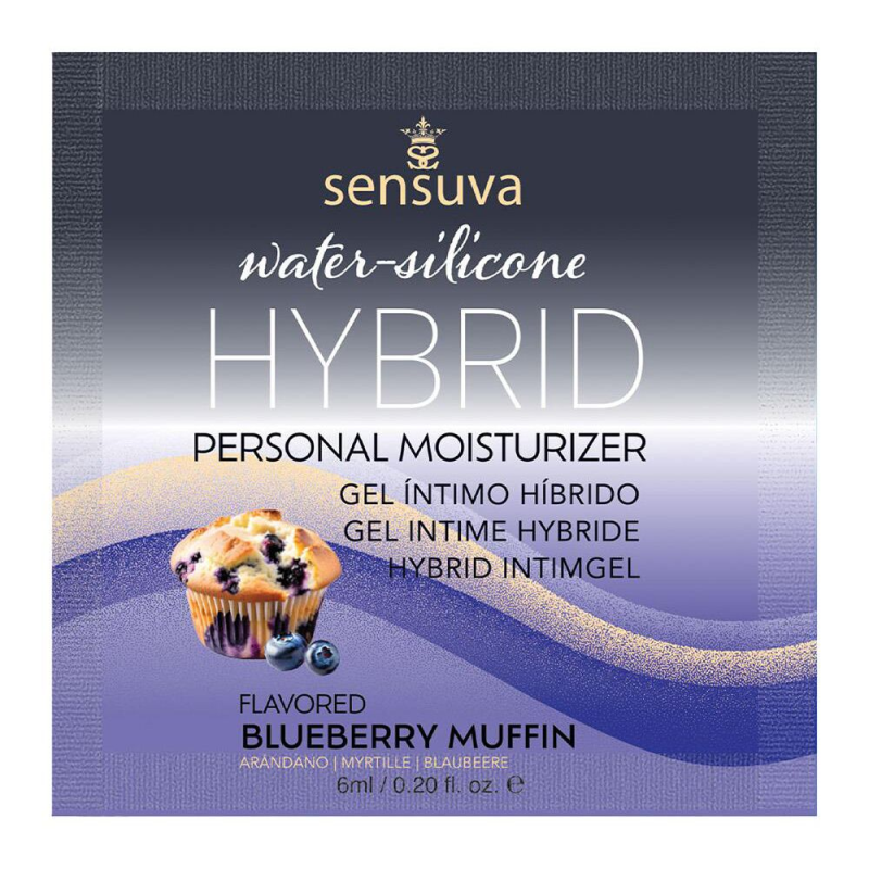 Пробник лубриканта Sensuva Hybrid Formula Blueberry Muffin, 6 мл