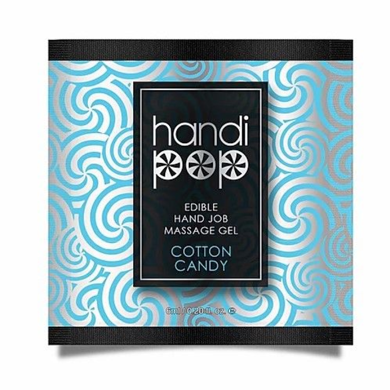 Пробник гелю для оральних та мануальних пестощів Sensuva Handipop Cotton Candy, 6 мл