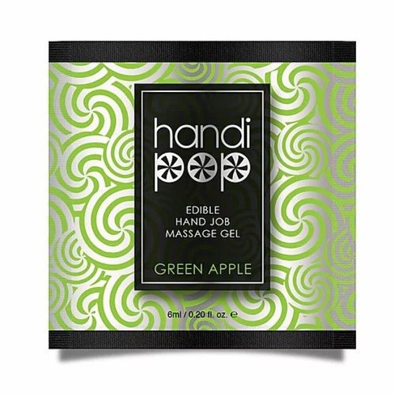 Пробник смакового гелю Sensuva Handipop Green Apple, 6 мл