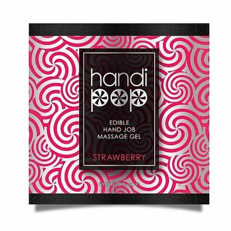 Пробник збудливого гелю Sensuva Handipop Strawberry, 6 мл