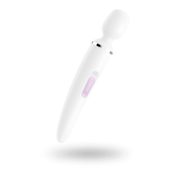 Вібромасажер Satisfyer Wand-er Woman White/Chrome XXL Вібромасажер Satisfyer Wand-er Woman White/Chrome XXL
