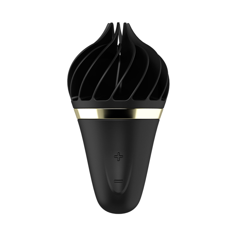 Стимулятор Satisfyer Lay-On Sweet Treat Black/Gold з обертовими пелюстками