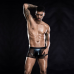 Чоловічі еротичні сітчасті труси з ременями JSY, One Size Black