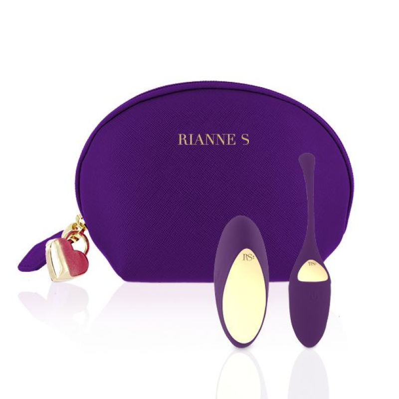 Віброяйце Rianne S Pulsy Playball Deep Purple з пультом ДУ