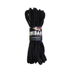 Джутова верьовка для шибарі Feral Feelings Shibari Rope, 8 м, чорна