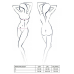 Ажурне боді Passion AZALIA BODY S/M, чорне
