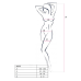 Бодистоцинг з глибоким декольте Passion BS075 red