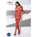 Бодистокинг із крупною сіткою Passion BS077 red