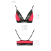 Топ еластичний з мереживом Passion PS001 TOP, red-black