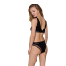 Топ з прозорою вставкою Passion PS002 TOP, black