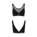 Топ з прозорою вставкою Passion PS002 TOP, black