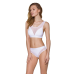 Топ з прозорою вставкою Passion PS002 TOP, білий
