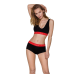 Спортивний топ на широких бретелях Passion PS003 TOP, black, L
