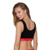 Спортивний топ на широких бретелях Passion PS003 TOP, black, M