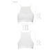 Спортивний топ з прозорою вставкою Passion PS006 TOP, білий, L