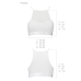 Спортивний топ з прозорою вставкою Passion PS006 TOP, білий