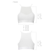 Спортивний топ з прозорою вставкою Passion PS006 TOP, XL, білий
