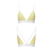 Спортивний топ з подвійними бретелями Passion PS007 TOP, жовтий
