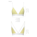 Спортивний топ з подвійними бретелями Passion PS007 TOP, жовтий
