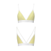 Спортивний топ з подвійними бретелями Passion PS007 TOP, жовтий