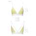 Спортивний топ з подвійними бретелями Passion PS007 TOP, жовтий