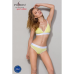 Спортивний топ з подвійними бретелями Passion PS007 TOP, жовтий