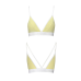 Спортивний топ з подвійними бретелями Passion PS007 TOP, жовтий
