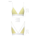 Спортивний топ з подвійними бретелями Passion PS007 TOP, жовтий