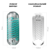 Мастурбатор Tenga Spinner 04 Pixel зі спіральною стимуляцією