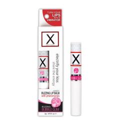 Стимулюючий бальзам для губ унісекс з феромонами Sensuva X on the Lips Bubble Gum