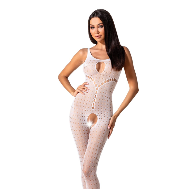 Бодистокінг з доступом до інтимних місць Passion BS078 white