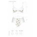 Еротичний комплект з малюнком Passion Lovelia Bikini, L/XL, білий