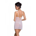 Сорочка з вирізами на грудях та стрінги Passion Lovelia Chemise, white