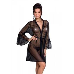 Пеньюар Passion Lovelia Peignoir XXL/XXXL, чорний