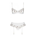 Комплект білизни з поясом для панчіх Passion Lovelia Set, білий, L/XL
