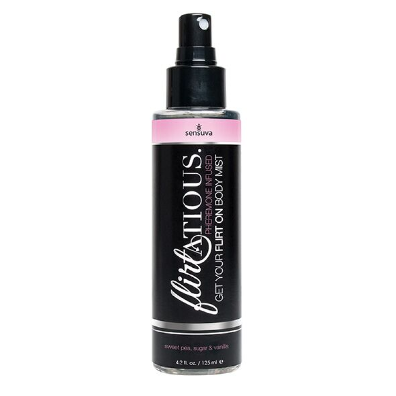 Спрей-мист для тіла з феромонами Sensuva Flirtatious Vanilla, Sugar & Sweet Pea, 125 мл