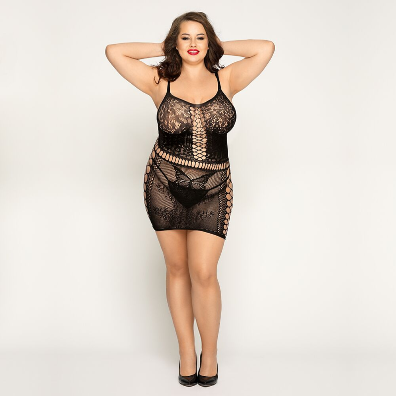 Плаття-сітка з метеликами Size Plus, JSY