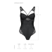 Боді з екошкіри та мережива Passion Loona Body, S/M, чорне