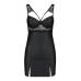 Бебі-долл з екошкіри та мережива Passion Loona Chemise, black, XXL/XXXL